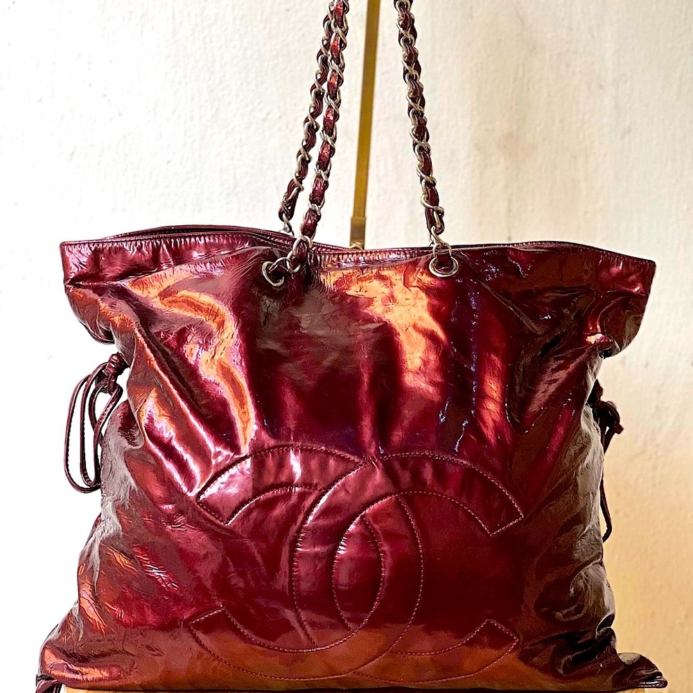 Chanel Patent Leather Bon Bon Tote